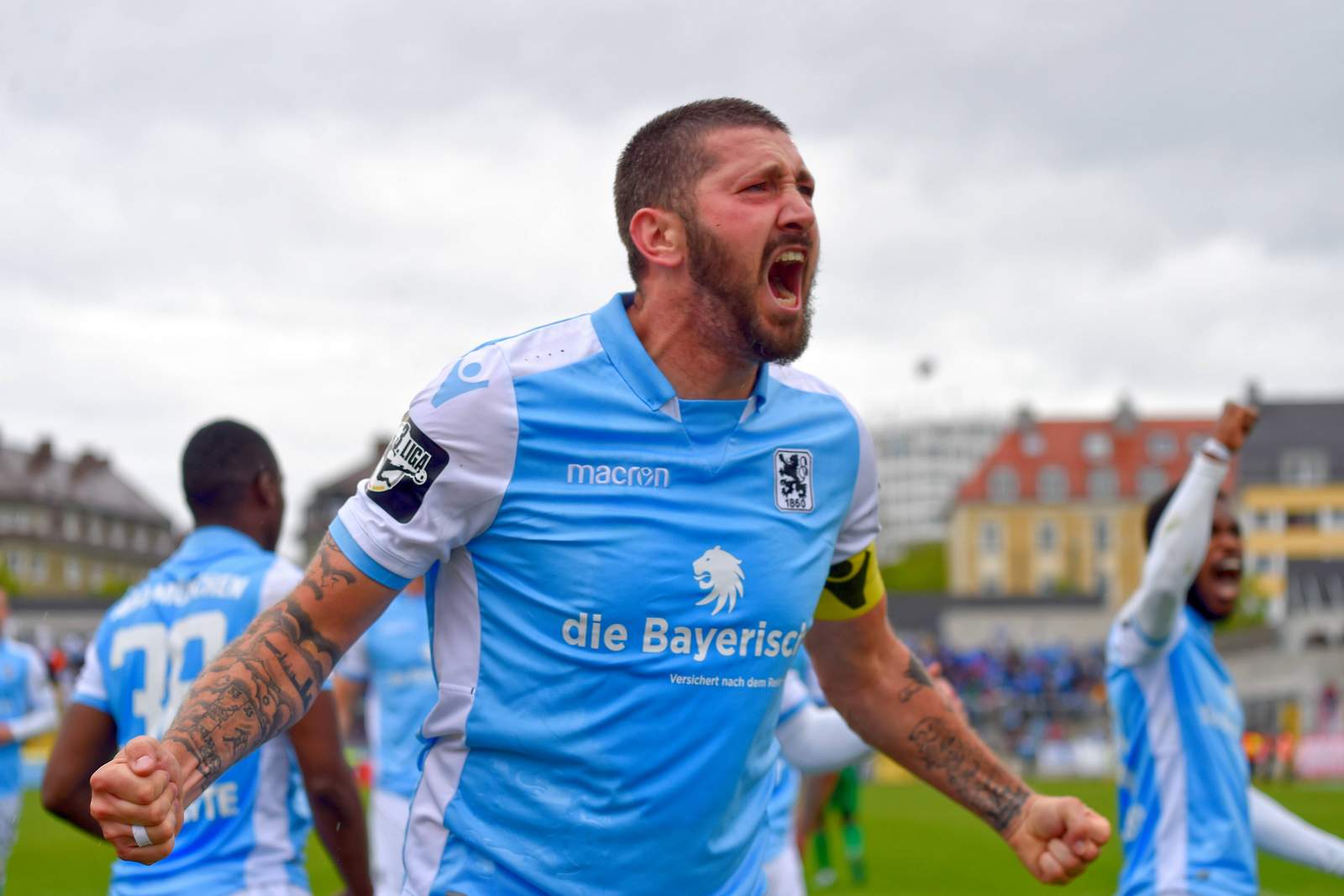 3. liga, 1860 münchen, sascha mölders Sascha Mölders beim Torjubel.