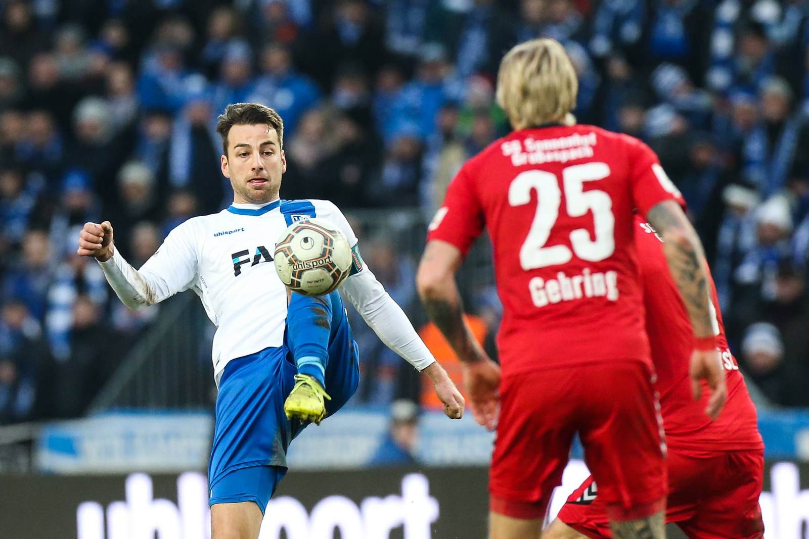 christian beck, kai gehring, 1 fc magdeburg, sonnenhof großaspach, 3. liga Christian Beck vor Kai Gehring