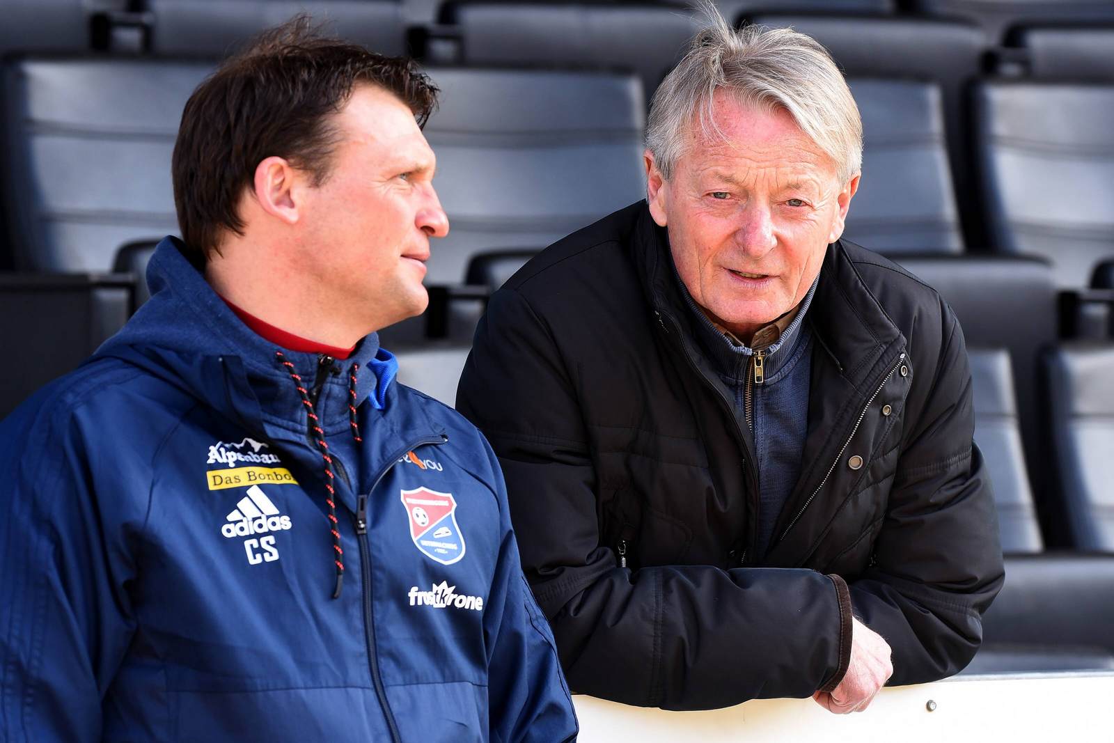 claus schromm, lorenz günther köstner, 3. liga, unterhaching Claus Schromm und Lorenz Günther-Köstner
