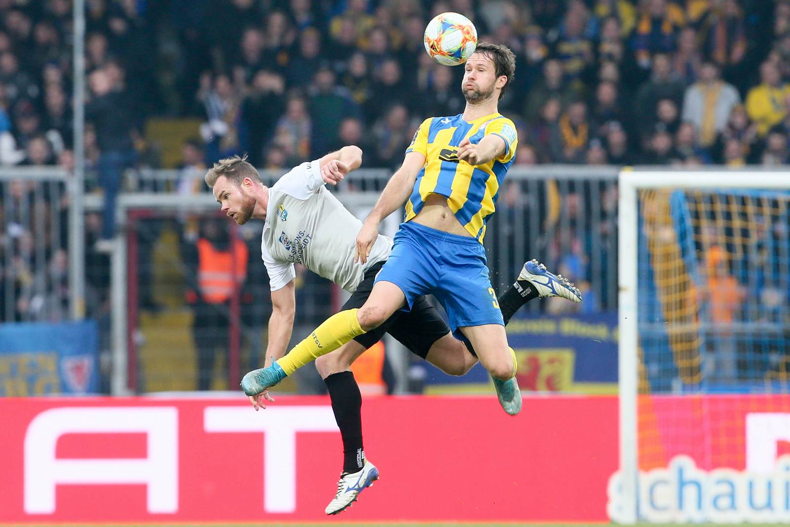 tobias müller, nick proschwitz, chemnitzer fc, eintracht braunschweig, 3. liga Tobias Müller gegen Nick Proschwitz