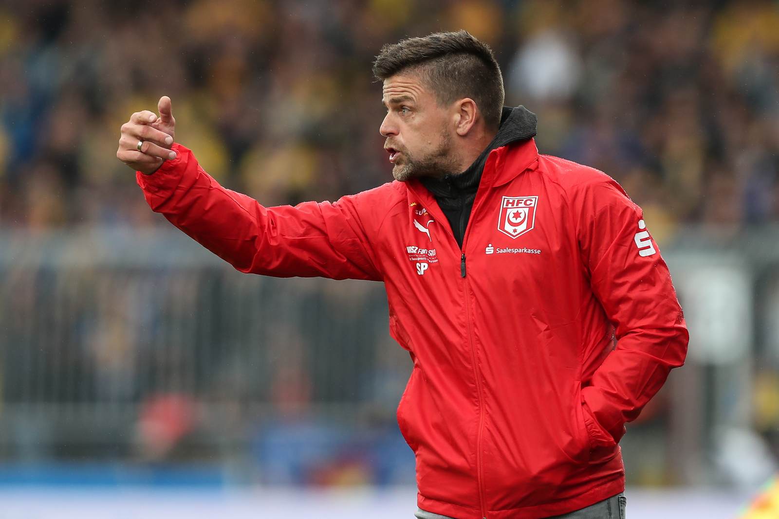 torsten ziegner, hfc, 3. liga Torsten Ziegner als Trainer des HFC