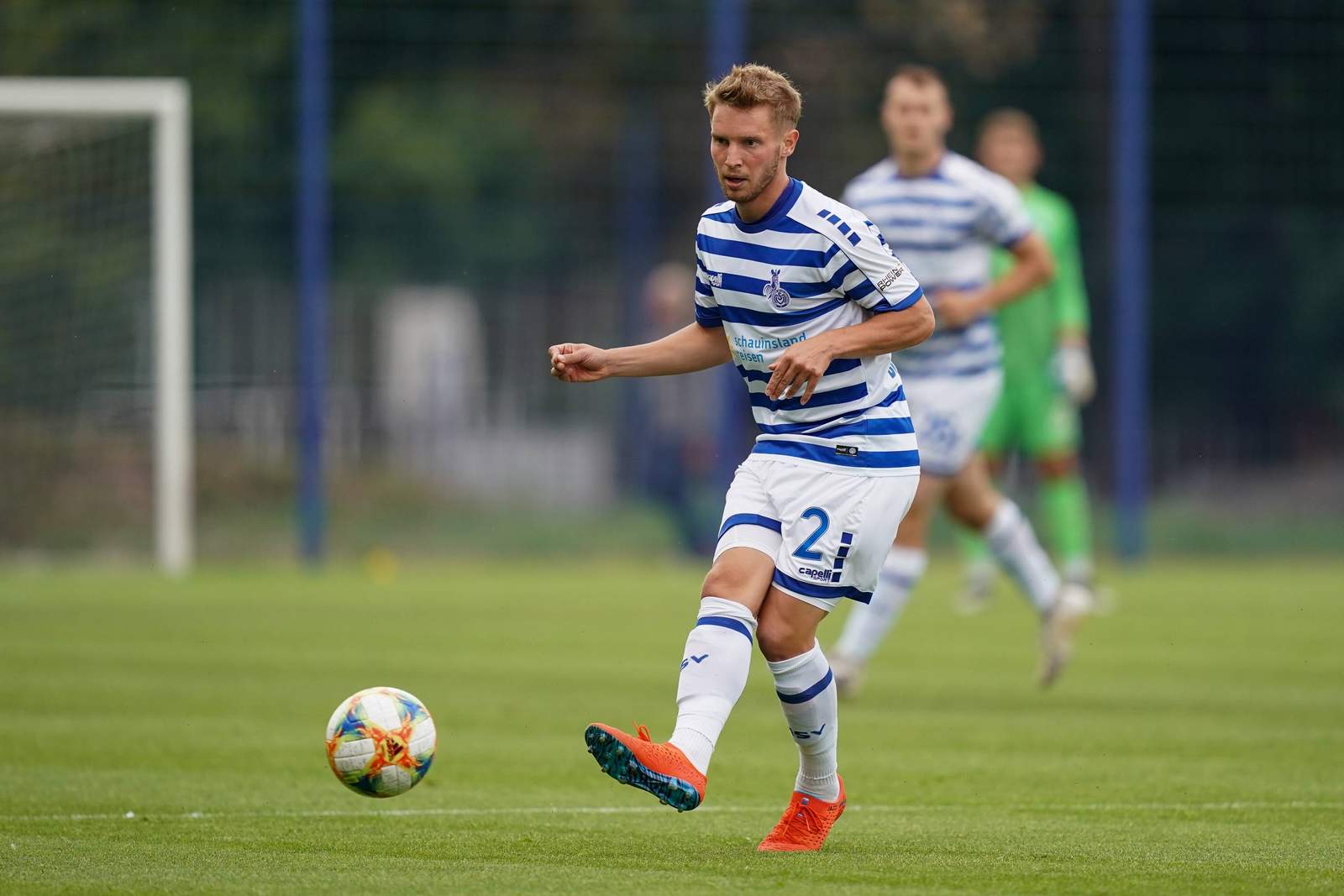 msv duisburg, florian brügmann Florian Brügmann im Test gegen ASC Dortmund.