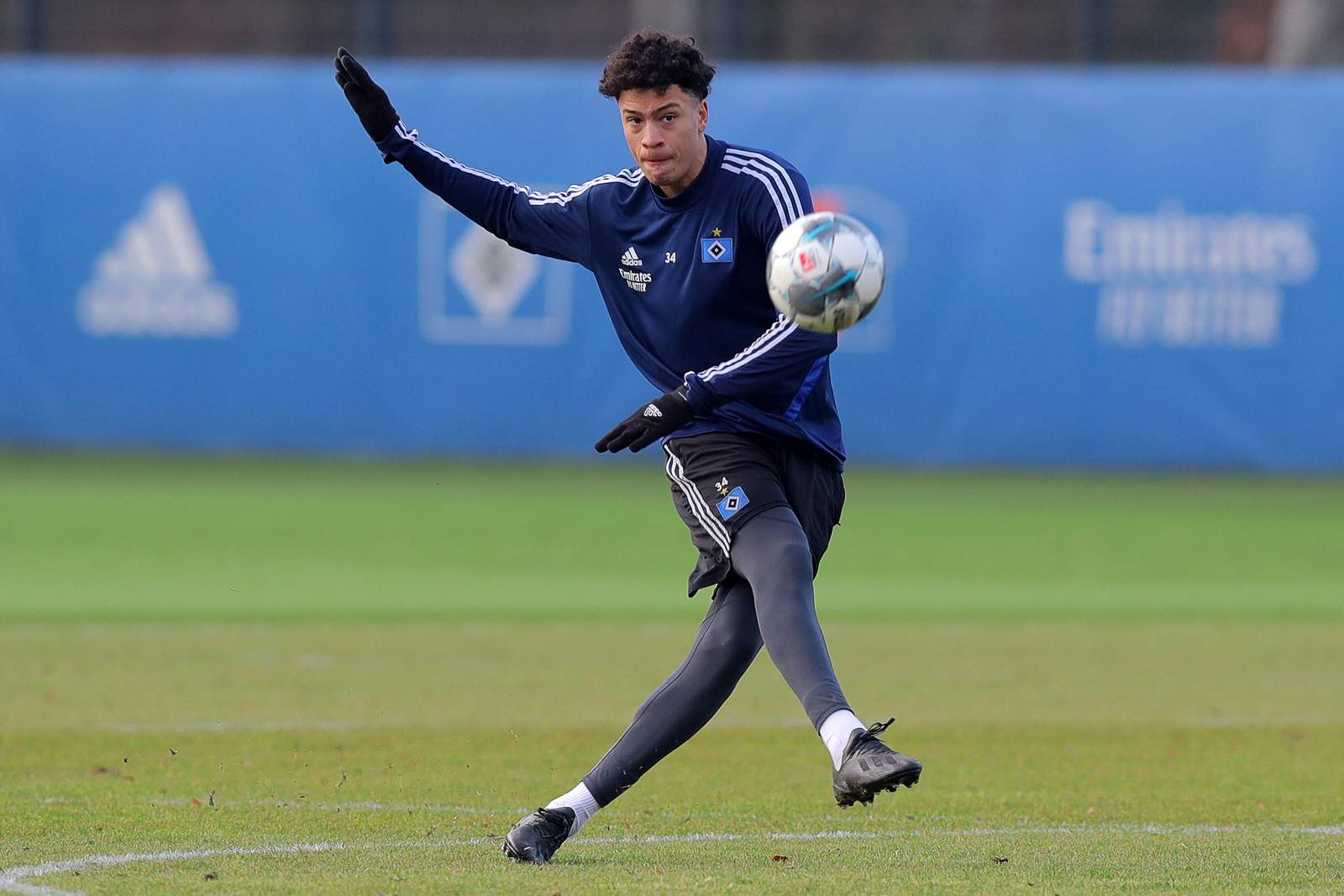 2. bundesliga, hsv, jonas david Jonas David im HSV-Training.