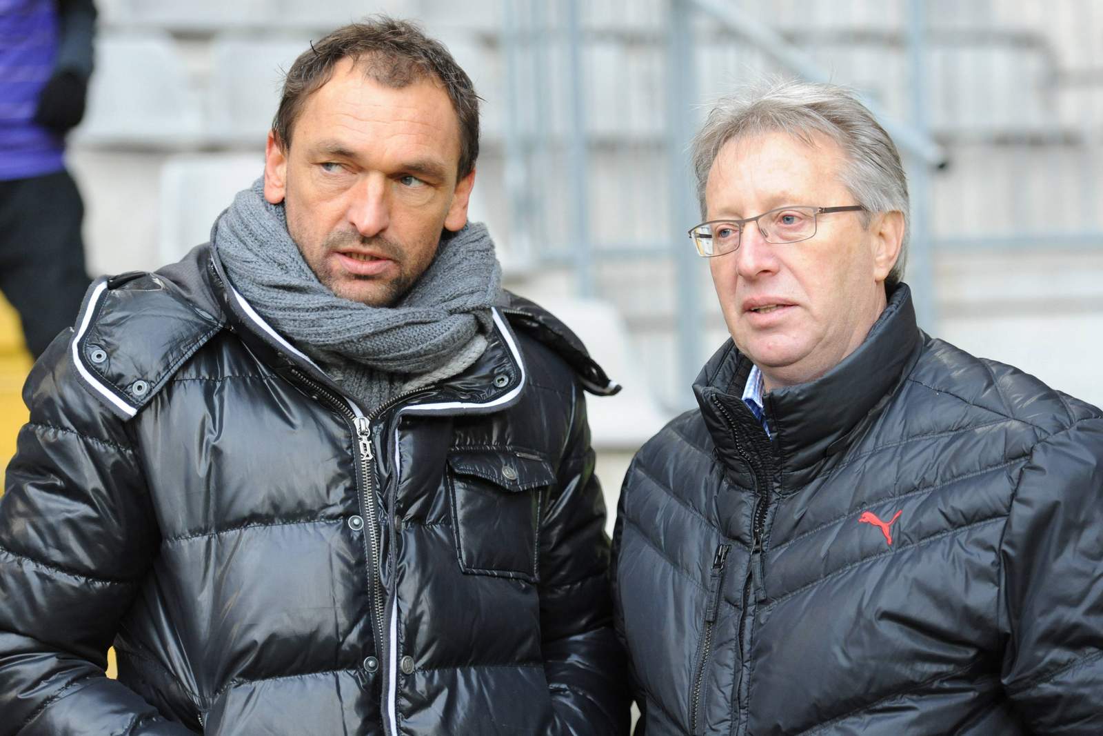 vfl osnabrück, pele wollitz, lothar gans Pele Wollitz (l.) und Lothar Gans.