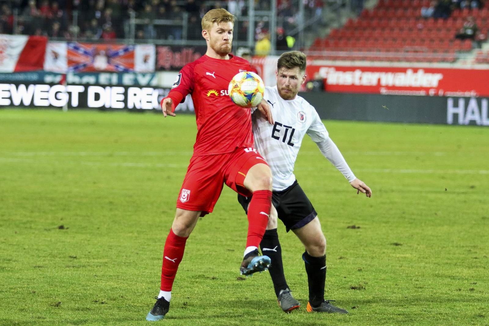 Sead Hajrovic, Viktoria Köln, Mathias Fetsch. HFC, 3. Liga Sead Hajrovic von Viktoria Köln gegen Mathias Fetsch vom HFC