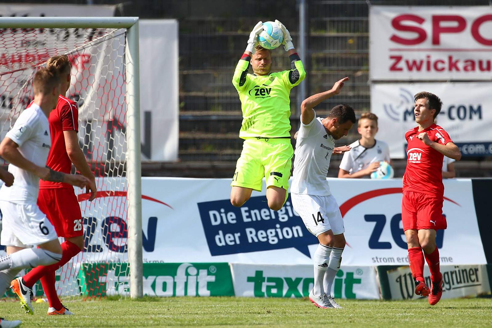 fsv zwickau, marian unger Marian Unger greift zu.