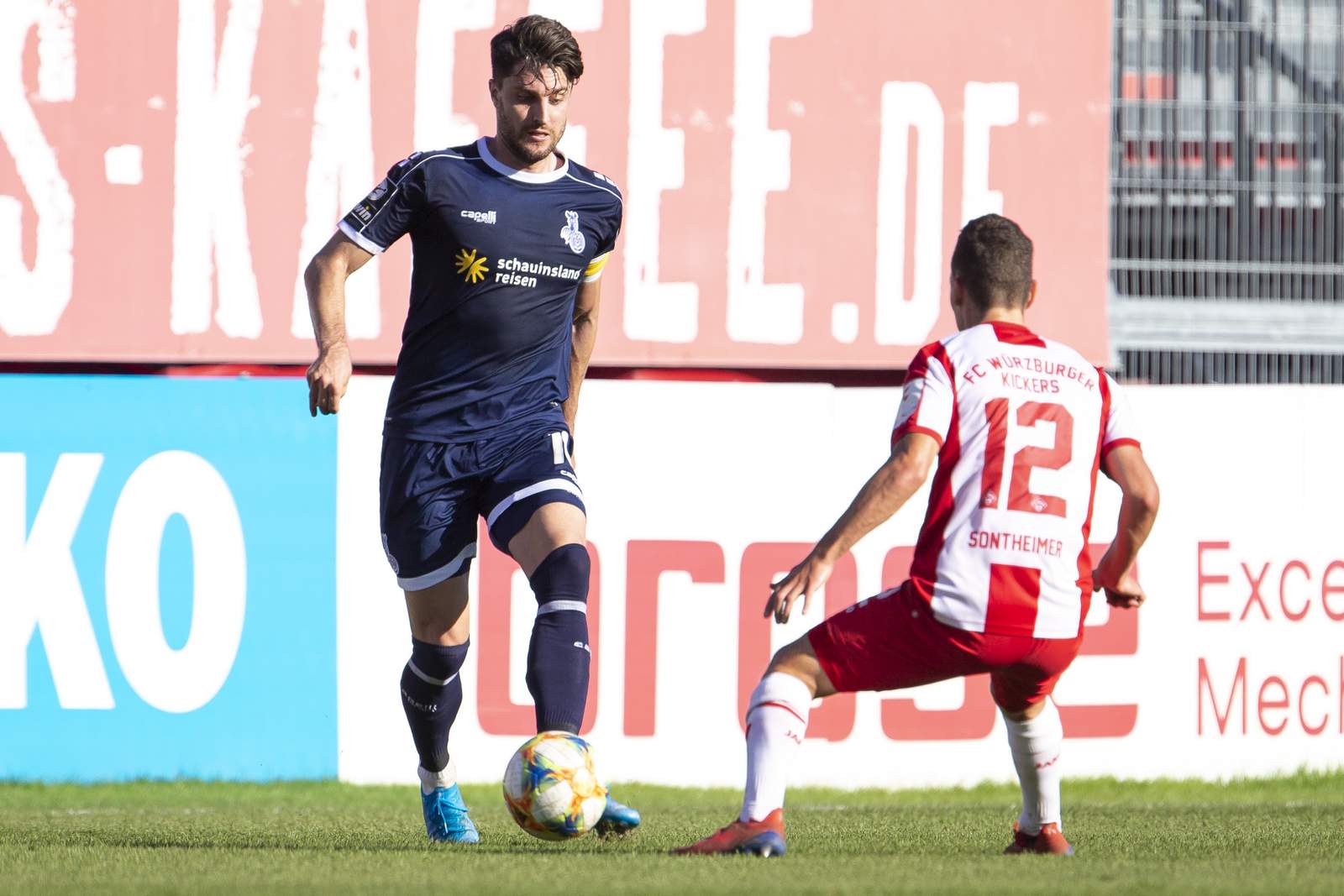 3. liga, moritz stoppelkamp, msv duisburg Moritz Stoppelkamp gegen Patrick Sontheimer.