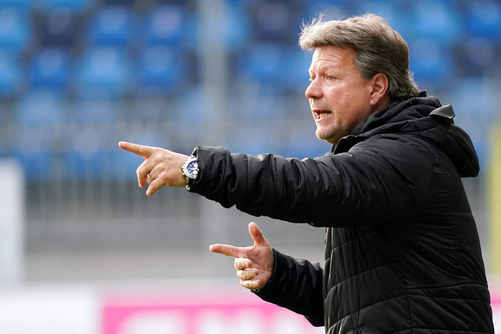 3. liga, jeff saibene Jeff Saibene an der Seitenlinie.