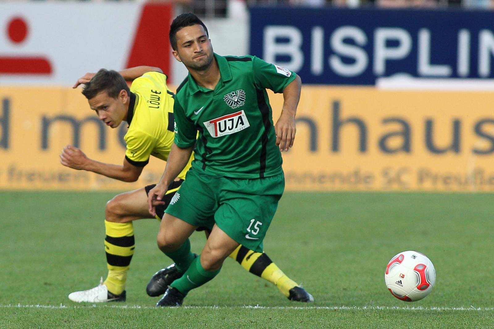 preußen münster, mahmut sönmez Mahmut Sönmez im Test gegen Borussia Dortmund.