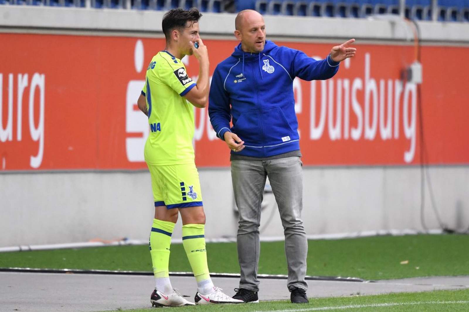 Torsten Lieberknecht, Sinan Karweina, MSV Duisburg, 3. Liga Torsten Lieberknecht und Sinan Karweina vom MSV Duisburg