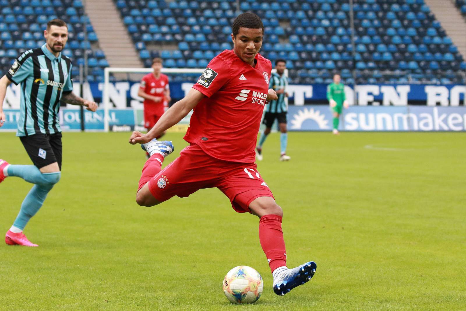 3. liga, malik tillmann, fc bayern u23 Malik Tillmann gegen Waldhof Mannheim.