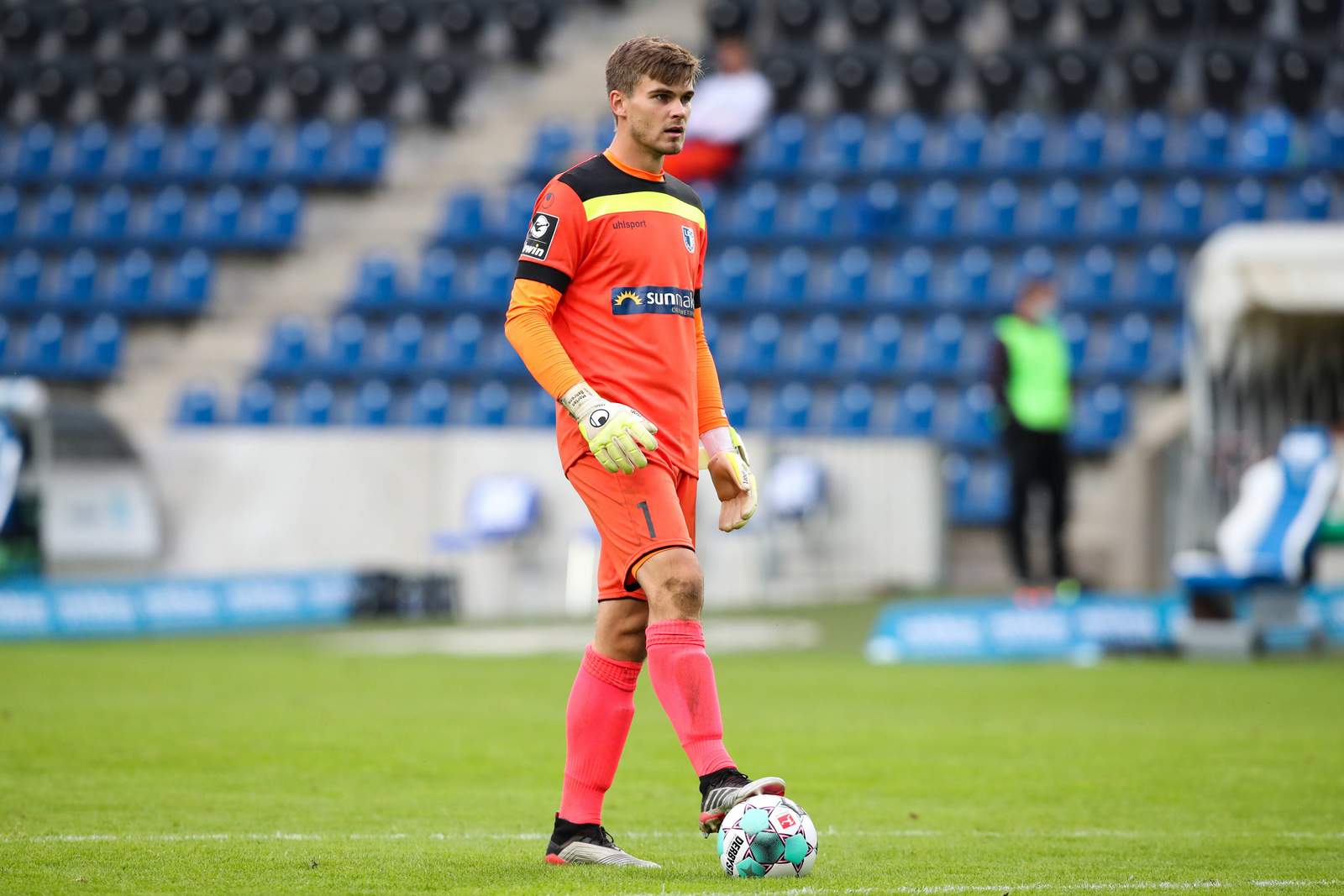 3. liga, 1. fc magdeburg, morten behrens Morten Behrens während des Tests gegen Wolfsburg.
